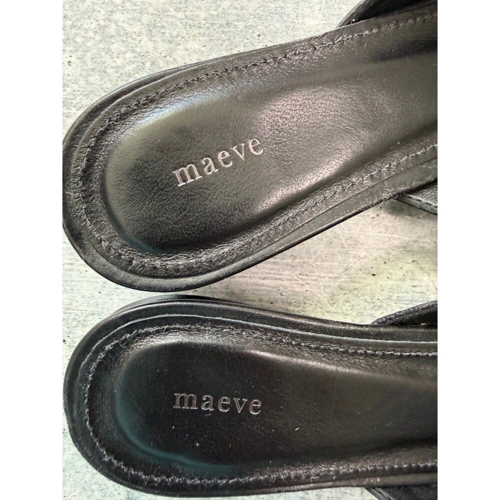 Maeve Black Gold Heart Mules 40 - Picture 3 of 7